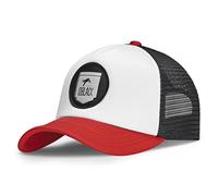 Oblack Gorras de Hombre Verano Gorra Beisbol Mujer Classic Red Gorra Trucker Running para Mujer Roja Ajustable Sombrero Hombre Verano Transpirable Gorro con Visera Acolchada y Rejilla Negra