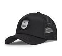 Oblack Gorras de Hombre Verano Gorra Beisbol Mujer Classic Total Black Gorra Trucker Running para Mujer Negra Ajustable Sombrero Hombre Verano Transpirable Gorro con Visera Acolchada y Rejilla Negra