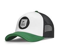 Oblack Gorras de Hombre Verde Classic Green Gorras Mujer Beisbol Ajustable con Visera Acolchada y Rejilla Negra - Gorra Trucker