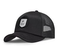 Oblack Gorras niño Negra Classic Kids Total Black Gorras Mujer Beisbol Ajustable con Visera Acolchada y Rejilla Negra - Gorra Trucker Adolescentes
