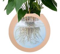 Oblate Globe Propagation Station - Clear Fish Tanks Wall Mount | Transparent Wall Flower Pots | Silicone Walls Vases for Plants Indoor, Transparent Orchid Pots with Drainage Holes