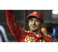 Oblea de hostia de Charles Leclerc con triunfo para decoración de tartas de cumpleaños y fiestas temáticas