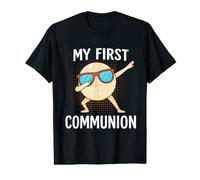 Oblea Divertida de Primera comunión para niños católicos Camiseta gráfica económica