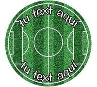 OBLEA o Papel de AZÚCAR, Campo de Fútbol de Primera, Personalizada Foto con Nombre, Edad y Texto, Foto Comestibles para Tartas de Cumpleaños, Varios Tamaños. DISCO