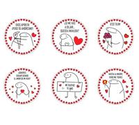 OBLEA o Papel de AZÚCAR, DÍA DE SAN VALENTÍN, Papel Comestible para Magdalenas, Galletas y Tartas. Varios Tamaños. 4