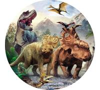 OBLEA o Papel de AZÚCAR, Dinosaurios, Personalizada Foto con Nombre, Edad y Texto, Foto Comestibles para Tartas de Cumpleaños, Varios Tamaños, DISCO 6