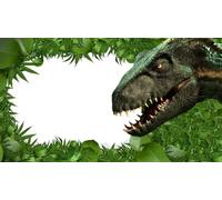 OBLEA o Papel de AZÚCAR, Dinosaurios, Sube tu imagen, Personalizado Foto con Nombre, Edad y Texto, Foto Comestibles para Tartas de Cumpleaños, Varios Tamaños. RECTÁNGULO