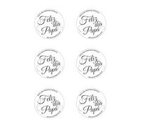 OBLEA o Papel de AZÚCAR, ELIZ DÍA DEL PADRE, Papel Comestible para Magdalenas, Galletas y Tartas. Varios Tamaños. 1