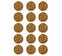 OBLEA o Papel de AZÚCAR, Estampados de Animales, Papel Comestible para Magdalenas, Galletas y Tartas. Varios Tamaños. Leopardo 1