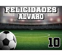 OBLEA o Papel de AZÚCAR, Fútbol Pelota, Estatium, Personalizada Foto con Nombre, Edad y Texto, Foto Comestibles para Tartas de Cumpleaños, Varios Tamaños. RECTÁNGULO