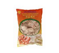 Obleas de pan de gambas sin freír 1 kg, base para snack asiático crujiente en segundos, expanden al freír, ideal aperitivos y guarniciones