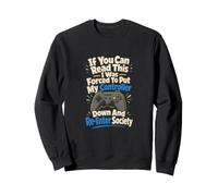 Obligado a Dejar mi Controlador Abajo Gamer Sudadera