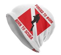 Obligado a Trabajar, Nacido para bucear, Gorra de Punto cálida, Gorro de Punto Hip Hop, Gorro de Exterior, Gorros de otoño, Invierno, Gorros para Hombres, Mujeres, Adultos
