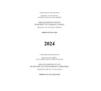 Obligations of States in Respect of Climate Change: Order of 30 May 2024 (Reports of Judgments, Advisory Opinions and Orders/Recueil Des Arrêts, Avis Consultatifs Et Ordonnances)