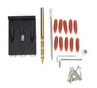 Oblique Drill Guide Positioner | 15 Degree Angle Locator for Woodworking | Aluminum Alloy Drill Jig Kit for DIY Projects/Furniture Assembly/Home Repair