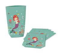 Oblique Unique® Bolsas de regalo de sirena, 6 unidades, bolsas de papel de sirena para niñas, niños, cumpleaños, baby shower, celebraciones, fiestas temáticas, celebraciones, obsequios