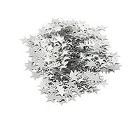 Oblique-Unique® Confeti con forma de estrella para cumpleaños, aniversario, boda, fiesta, plata, decoración navideña, 14 g
