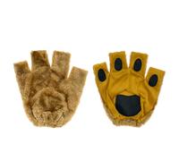 Oblique Unique® Guantes de pata de oso para disfraz de animal, talla única, unisex, accesorios para carnaval, fiesta temática, marrón, Talla única