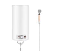 OBLLER Termo Eléctrico 50L Calentador Agua Eléctrico Pared | Depósito Esmaltado Termoacumulador, Protección IPX4 Calentador de Agua, Pantalla LED Calentador Eléctrico para Baño