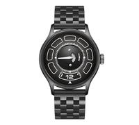 OBLVLO BLM-UFO - Reloj de pulsera automático para hombre, con esfera OVNI, de acero inoxidable 316L, resistente al agua, de goma, deportivo, BLM-UR-BBBS, Moderno