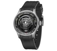 OBLVLO Excelente reloj automático de diseño de esfera circular, reloj de pulsera mecánico de acero inoxidable 316L para hombre, impermeable, de goma, reloj deportivo BLM-Solar, Blm-solar-ybbr, Moderno