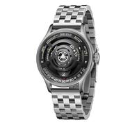 OBLVLO Excelente reloj automático de diseño de esfera circular, reloj de pulsera mecánico de acero inoxidable 316L para hombre, impermeable, de goma, reloj deportivo BLM-Solar, BLM-SOLAR-YBBS, Moderno