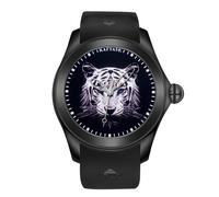 OBLVLO Kafyase - Reloj deportivo de lujo para hombre, esfera de tierra, PVD, resistente al agua, automático, esfera de tigre, reloj mecánico de goma, KF-PR-01, Moderno
