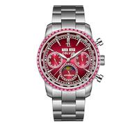 OBLVLO Reloj mecánico automático multifuncional de oro rosa para hombre, reloj de pulsera de lujo con correa de cuero superluminosa, clásico GC-MUT, GC-MUT-D-YRYS, Moderno