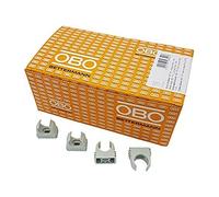 OBO Bettermann M20 - Abrazaderas rápidas (100 unidades, 20 mm, 100 unidades), color gris claro