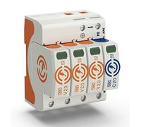 OBO Bettermann 5095253 Descargador Combinado, Descargador de Corriente de Rayos Tipo 1, T.2 V20-3+NPE-280