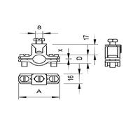 Obo-bettermann - Abrazadera 950/z 3/8