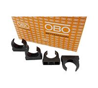 OBO Bettermann M16 - Abrazadera para tubo, color negro, Negro
