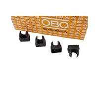 OBO Bettermann M16 - Abrazadera para tubo, color negro, Negro