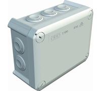 Obo-bettermann sistema conex.fij. - Caja derivación serie t100rj cono entrada +tapa rojo polipropileno gris