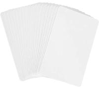 OBO HANDS 100pcs/lot Tarjeta de RFID 13,56 MHz MF S50 Tarjeta de Proximidad IC Smart Etiqueta 0,8 mm de Grosor para Control de Acceso Sistema ISO14443 A, Blanco