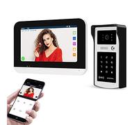 OBO HANDS 7Inch 1080P WiFi Tuya Smart Videoportero Sistema de Intercomunicación para la Casa de1-Familia, Pantalla Táctil, Resistente al Água de Visión Nocturna Cámara de Alta Definición