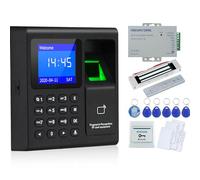 OBO HANDS Full RFID Door Lock Control de Acceso Teclado Kit +180KG Cerradura Magnética Eléctrica + Poder + Botón + Timbre + 5 Tarjetas + 5 Keyfobs