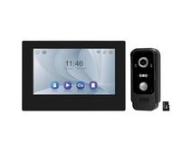 OBO HANDS Sistema de Videoportero con Timbre WiFi de 2 Cables, Cámara HD 1080P con Pantalla Táctil Color de 7 Pulgadas, Visión Nocturna, Grabación, Tarjeta RFID/App Tuya Desbloqueo Remoto