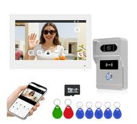 OBO HANDS Videoportero 2 Hilos WiFi 7" 1080P Monitor Táctil, App Tuya, RFID | Vista nocturna, IP55 exterior, 2 cerraduras, microSD 32 GB, WiFi 2.4 GHz, casa y jardín