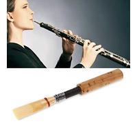 Oboe Reed Bamboo Tube Instrumento Reed con Funda de Tubo Transparente para Instrumentos Reemplazar Accesorios(1pc)