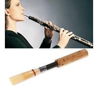 Oboe Reed Bamboo Tube Instrumento Reed con Funda de Tubo Transparente para Instrumentos Reemplazar Accesorios(1pc)