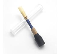 Oboe Reed hecho a mano de caña C tono medio para principiantes estudiantes para orquesta instrumento de viento de madera accesorios musicales azul (azul)
