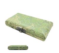 Oboe Reed Organizer, Wood Box Holder, 3.62x1.77x0.87 Inches Reed Protector, Exquisite Storage for Oboe Reeds, Construction, Ideal for Professional Musicians, Silk + Woods