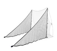 Obokidlyamor 2 redes de golf de 7 pies de altura con dos sacos de arena para marco de redes de golpeo de golf; red de barrera de práctica de golf para golf, béisbol, hockey, fútbol (2 redes de