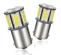 OBOLED 1156 P21W LED Bombilla Super Brillante 24SMD 382 BA15S 7506 12V 24V para RV Luz Interior Coche Luz de Marcha Atrás Freno Posición DRL Stop Luces 6500K Blanco 2PCS