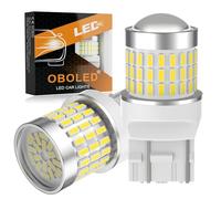 OBOLED T20 LED Bombilla 78SMD W21W W21/5W 7443 7440 para Coche Luz de Marcha Trás Freno Señal de Giro Luz Traseras Diurnas Luces 6500K Blanco 2Pcs