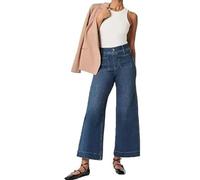 Obormi Cropped Jeans Curvahouse High Waisted Stretchy Denim Pants for Womens Wide Leg High Waisted Denim Pants (2,3XL)