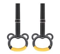 Obotsnoi 1 par de anillos de ejercicio en casa para entrenamiento de cuerpo completo, mango antideslizante con anillos de gimnasio, equipo de entrenamiento de fitness para niños, equipo de
