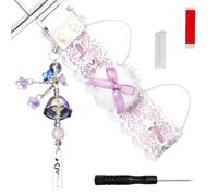 Obotsnoi 2. Cinta de encaje lavable a máquina, decoración desmontable para configuración de computadora, creativa