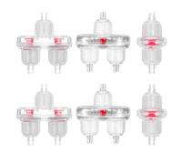 Obotsnoi 6 válvulas de retención antireflujo para bombas de aire de acuario, tubos de aerolínea, tanques de peces, accesorios, comprobación de disolución de oxígeno